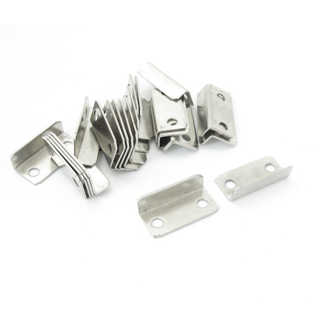 Sourcingmap A13092000ux0871 2 Home Office Metal Angled Drawer Lock Strike Plate 1.1" Long (Pack of 25)