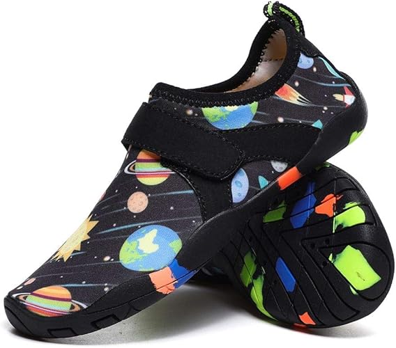 Amazon Rovis 水陸両用シューズ キッズ マリン シューズ ランニングシューズ ボーイズ ガールズ ウォーキングシューズ ベアフット トレーニングシューズ ウォーターシューズ 速乾 軽量 19 5 24 0cm シュノーケリング アクアシューズ 川遊びシューズ Rovis