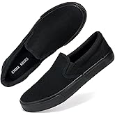 Emma Shoes Low-Top Slip Ons Women's Fashion Sneakers Casual Canvas Sneakers for Women Comfortable Flats Breathable Padded Insole Slip on Sneakers Women Low Slip on Shoes