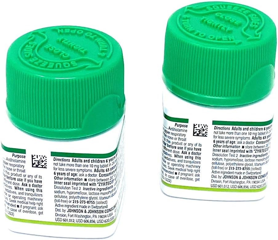 Zyrtec Allergy Relief Tablets, 140 Count: Health & Personal Care