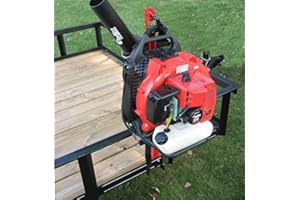 Jungle Jim's Heavy-Duty Backpack Blower Holder Rack for Open & Enclosed Trailers – Secure Locking Mount, Powder-Coated Steel, Compatible w/Stihl, Echo, Husqvarna, RedMax & More – 2 Year Weld Warranty