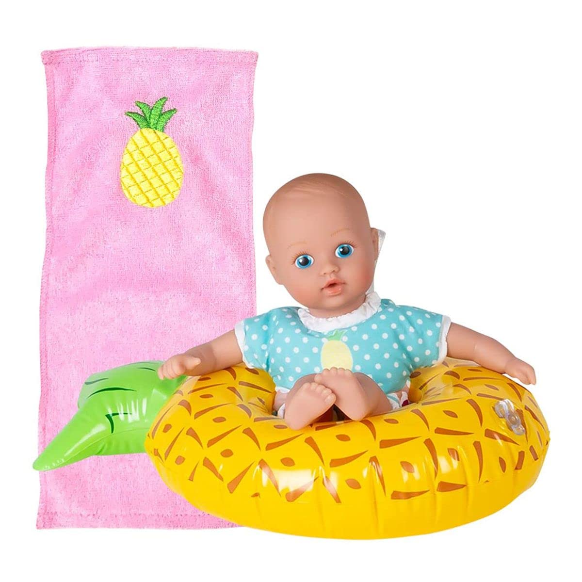 Photo 1 of Adora Splash Time Babies Collection, 8.5” Baby Doll w/ Sweet Baby Smell, Made in Premium QuickDri Vinyl & Machine Washable, Includes Clothes & Accessories, Birthday Gift For Ages 3+ - Sweet Pineapple