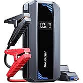 AUTOONE Car Jump Starter 6000A Battery Booster, Portable Battery Pack for All Gas 10L Diesel, 12V Jump Box with Smart Jumper Cable for Car Battery, Vehicle Lithium Starter, LCD Display, w/LED Light