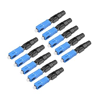 Amazon Com Uxcell Sc Upc Optic Fiber Quick Connector For Server Rack Patch Panel Fast Adapter Mm Sm For Ftth Od 10pcs Industrial Scientific