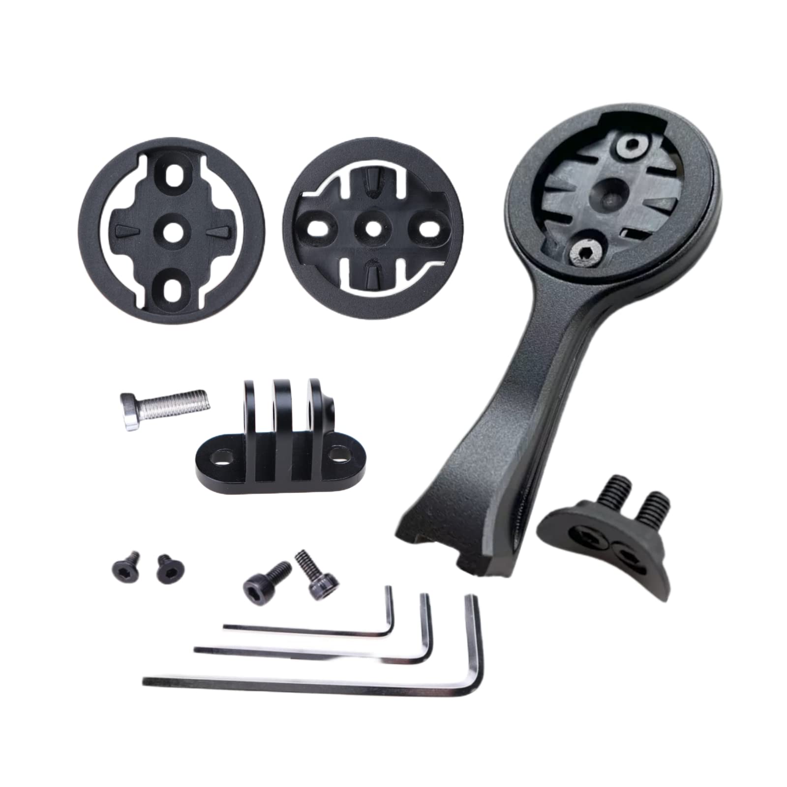NELboNs Bicycle Computer Mount Bracket for T rek 3T Stem Bar, Adapter Compatible with Gar min/Wa hoo/Bry ton GPS, Sport Action Camera, Bike Light Combo Kit