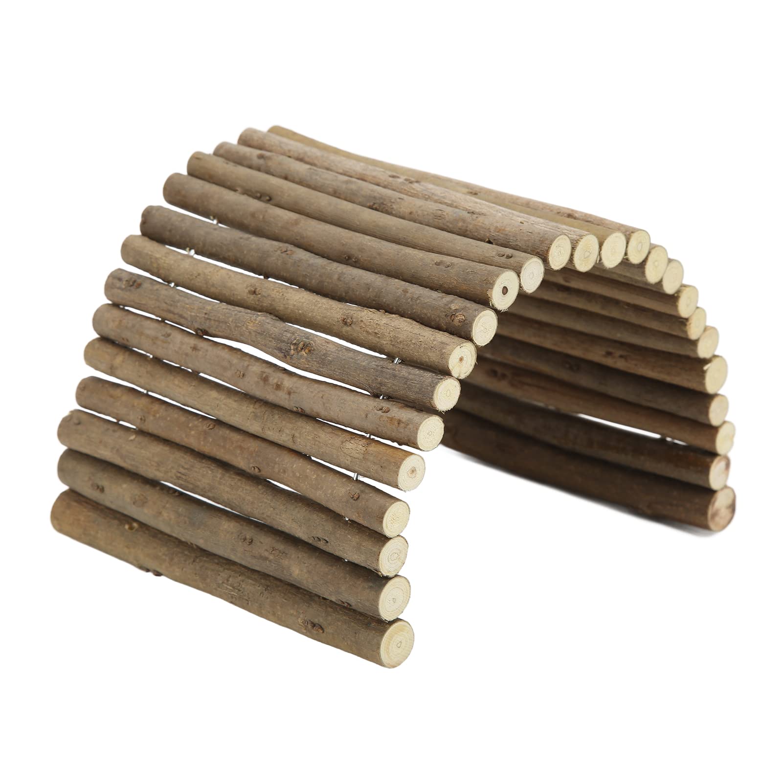 Flexible Wooden Hamster Bridge, with Premium Material for Small Pets, Widely Used, Decorative Function, Small Animal Bridge, Bridge Tunnel Wood Bridge
