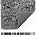 Gorilla Grip Original Indoor Durable Chenille Doormat, 48x30, Absorbent, Machine Washable Inside Mats, Low-Profile Rug Doormats for Entry, Mud Room Mat, Back Door, High Traffic Areas, Gray