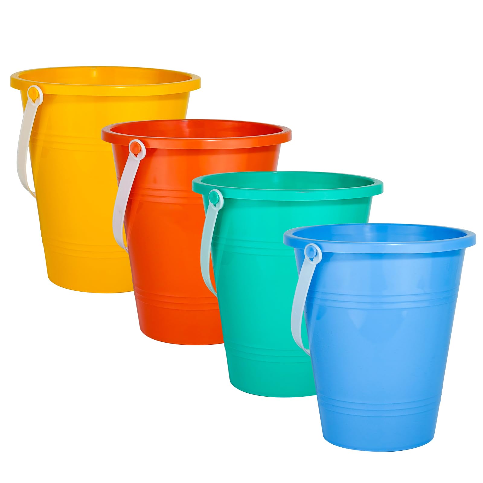 Photo 1 of Holady 8 Inch Large Sand Beach Buckets Pail,Sand Bucket Water Bucket for Beach Fun Great Summer Party Accessory