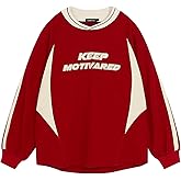 Vamtac Mens Crewneck Sweatshirt Fall Oversized Graphic Sweatshirts for Women Casual Long Sleeve Pullover Top