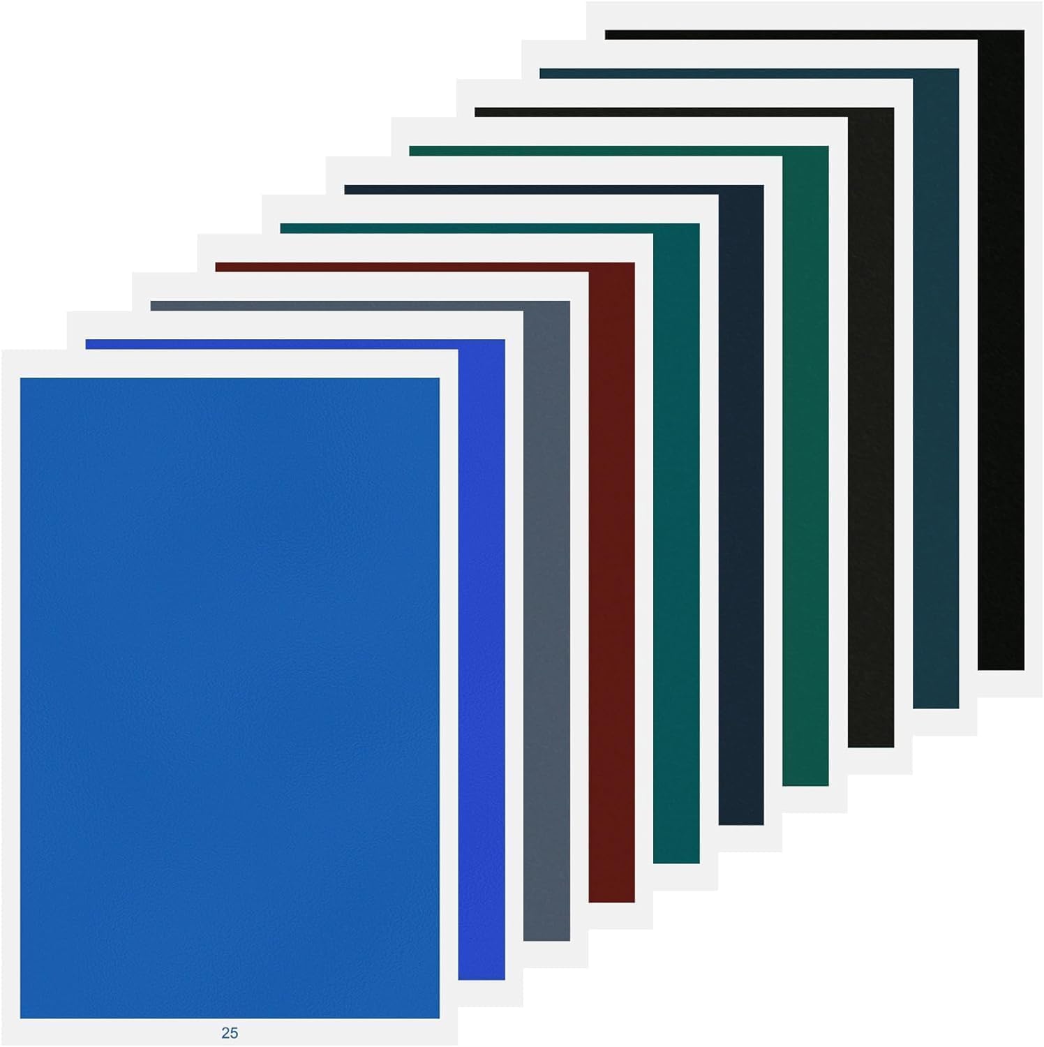 Creatorally Laser Carved Making Paper, 10Pcs 27x39cm Engraving Coloured Sheet for Glass Ceramic Acrylic Stone, 10 Colors Coloring Papers Material