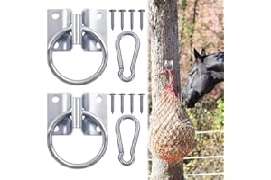 WINPLAN 【Complimentary Bells Horse Training Equipment with Hanging Ring Bolts Quick-Release Buckle Human-Friendly Halter Design Anti-backpull featu Horse tie Ring/Hitching Ring
