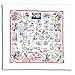 Red & White Los Angeles Flour Sack Dish Towel