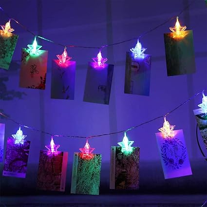 Amazon Com Led Photo Clip String Light 30 Photos Clip 3m