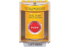 STI SAFETY TECHNOLOGY INTERNATIONAL Fuel Pump Shutdown Push Button,2-7/8" D