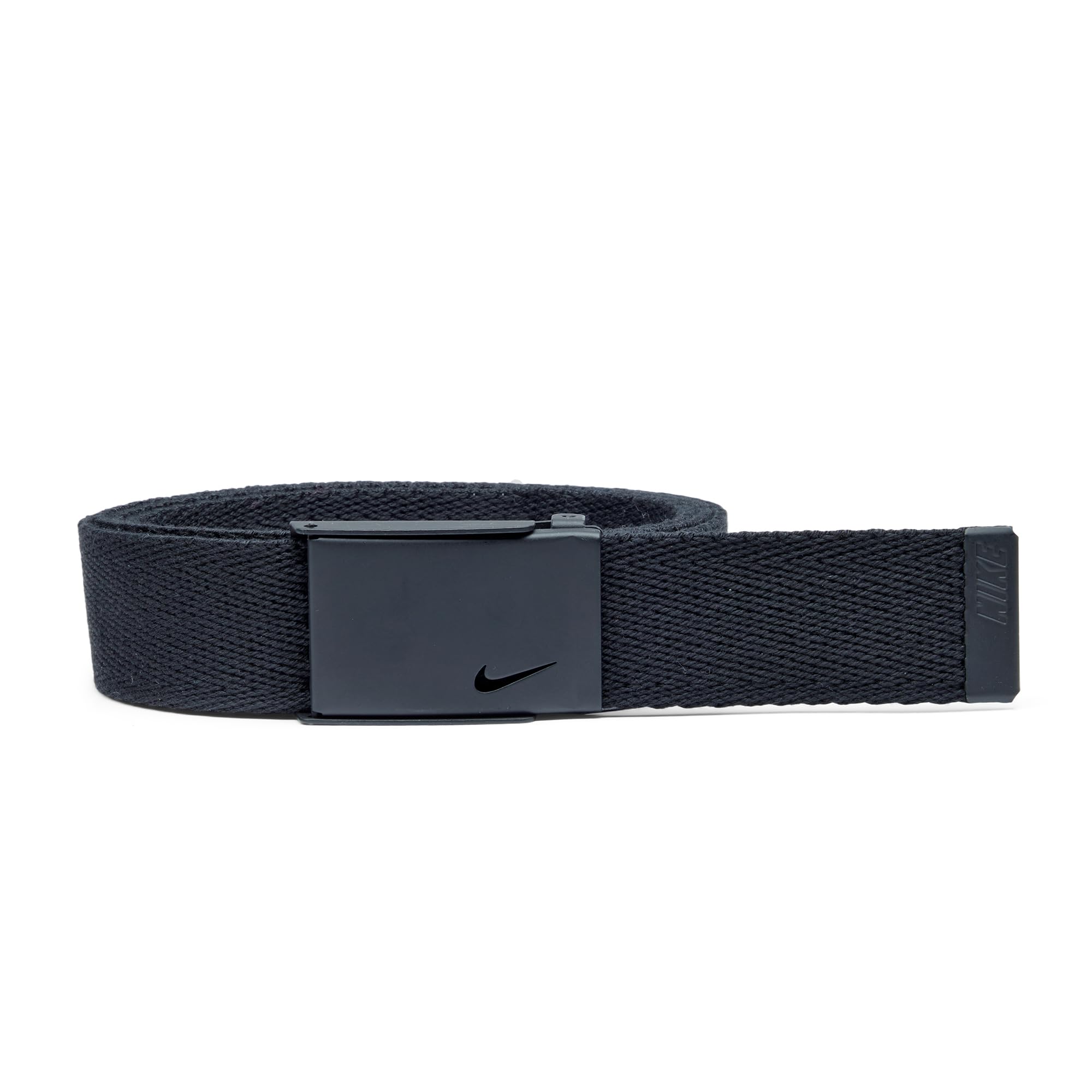 Nike Tech Essentials Cinturón de tela única para mujer, negro, talla única