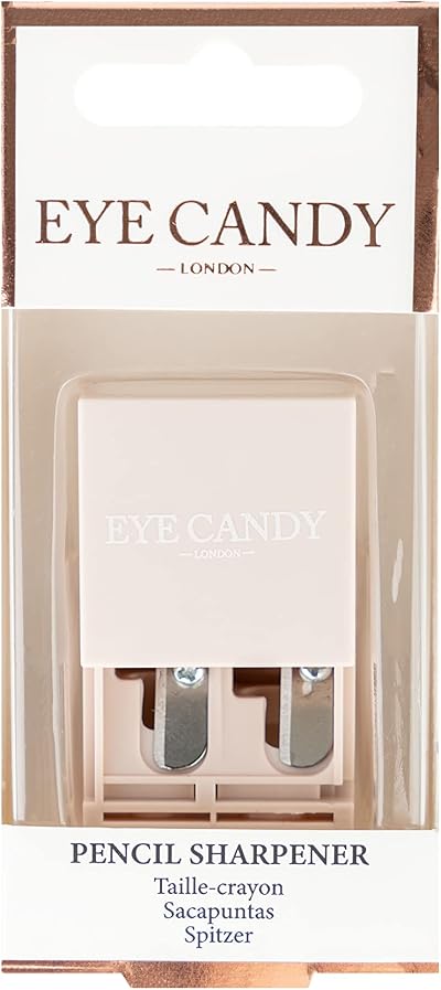 Invogue Eye Candy Pencil Sharpener Dual Hole Cosmetic Pencils Travel Case