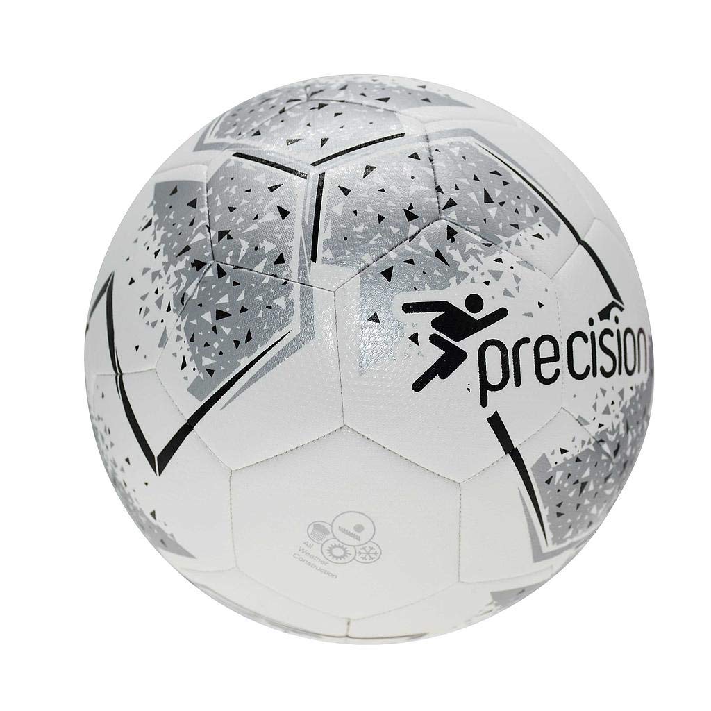 Precision Unisex's Fusion IMS Training Ball, White/Silver/Black/White, 5