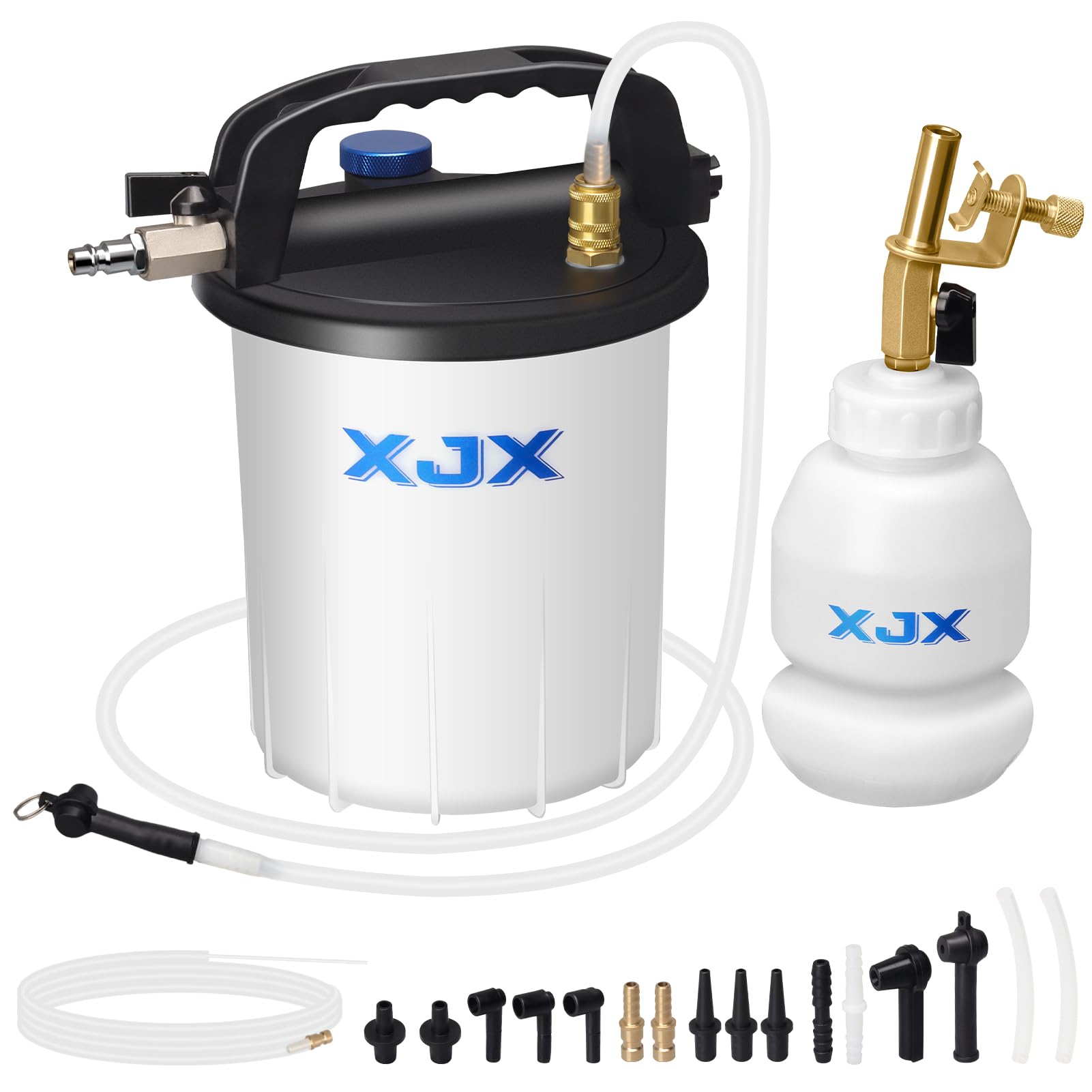 Photo 1 of **MISSING PARTS USED **XJX 3L Vacuum Brake Bleeder Kit,Pneumatic Brake Fluid Bleeder Kit,Air Pressure Brake Bleeder Extractor Vacuum Pump Kit with 1L Refilling Bottle and Adapters-06