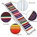 Aneco 4 Pack 14 by 84 Inch Mexican Table Runner Mexican Serape Blanket Cotton Colorful Fringe Table Runners for Mexican Party Wedding Kitchen Outdoor Decorations