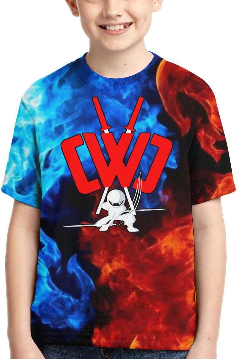 Child CWC Chad Wild Clay Shirt Boys 3D Print Short Sleeve Tshirt