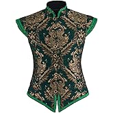 Diajosa cos Mens Tudor Doublet Vest Victorian Medieval Renaissance Tudor Prince King Costume Ren Faire Jerkin Vest Waistcoat
