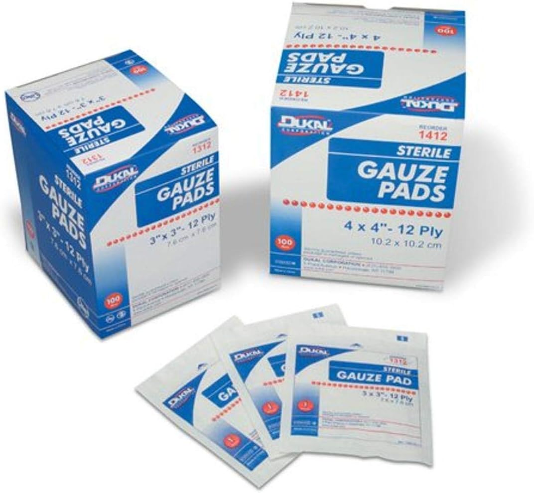 Cramer Gauze Pads, 100 Woven Cotton, Sterile NonStick Gauze, Open Wound Cover