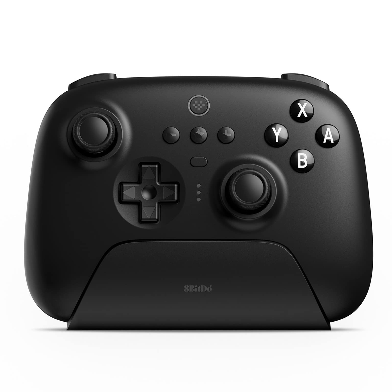 8Bitdo Ultimate Bluetooth Controller with Charging Dock, Wireless Pro Controller with Hall Effect Sensing Joystick, Compatible with Switch, Windows and Steam Deck, Black