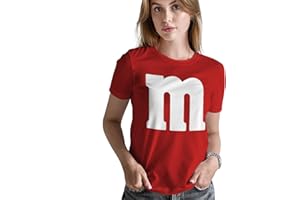 VERACCO Letter M Halloween Costumes T-Shirt | Funny Cool Graphic tee idea | for Women