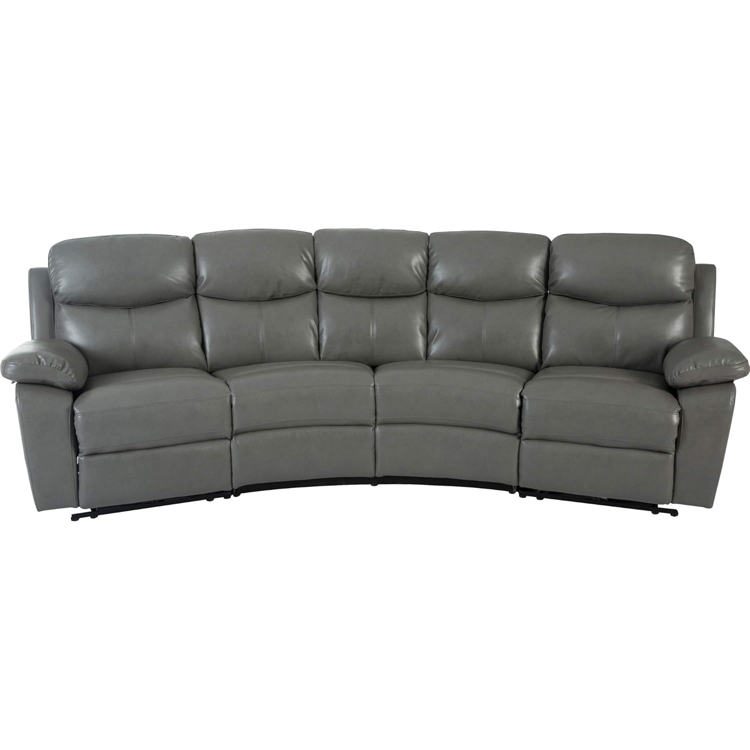 Islington Recliner Corner Sofa Pu 5 Seater Grey Amazon Co Uk