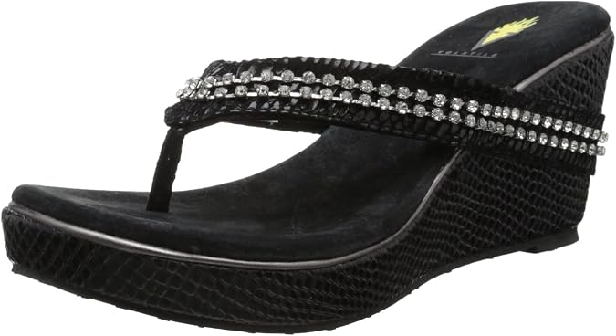 black volatile wedges