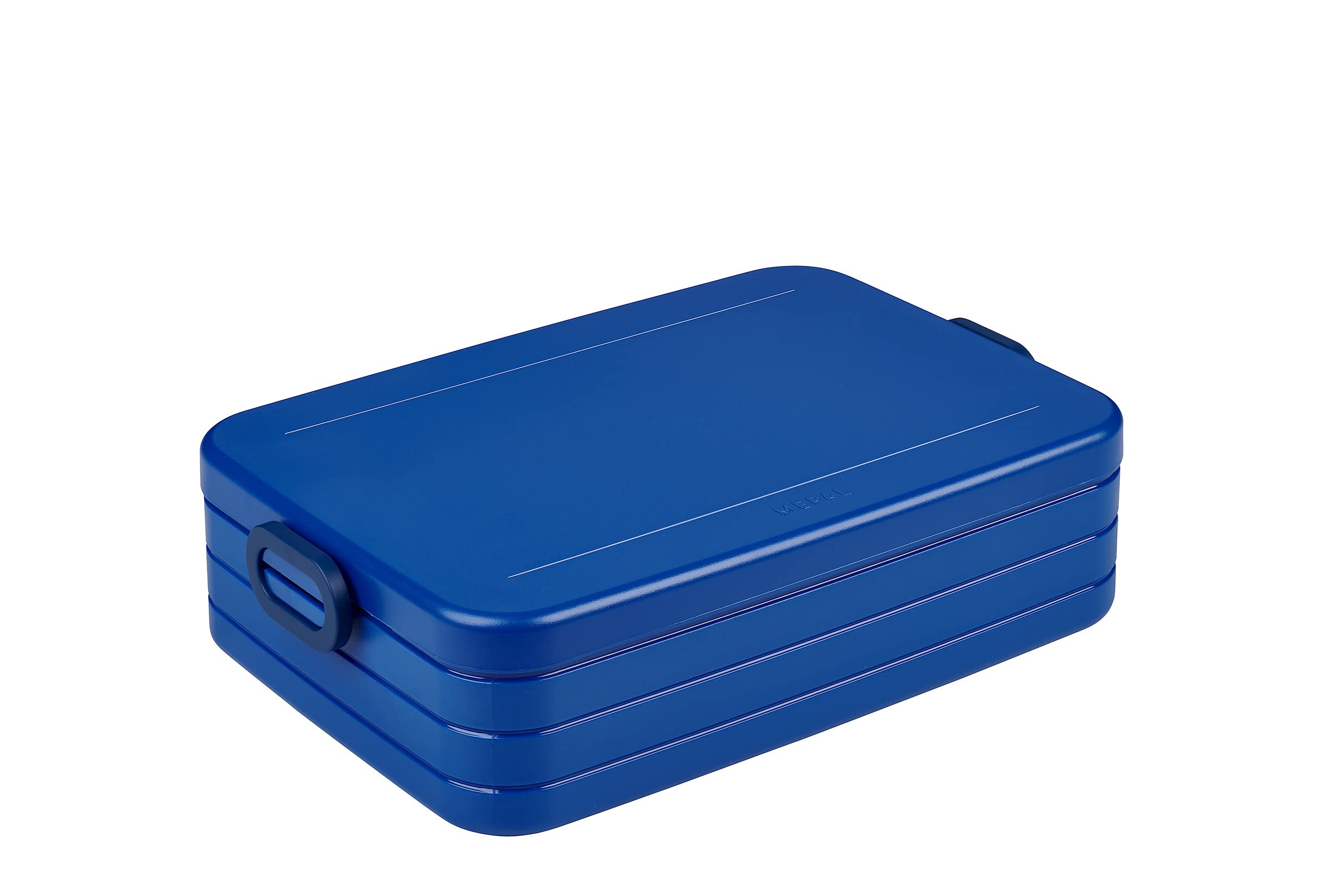Mepal – Lunch Box Take a Break Large – Lunch Box To Go - For 4 Sandwiches or 8 Slices of Bread – Suitable for the Dishwasher - 1500 ml - Vivid Blue