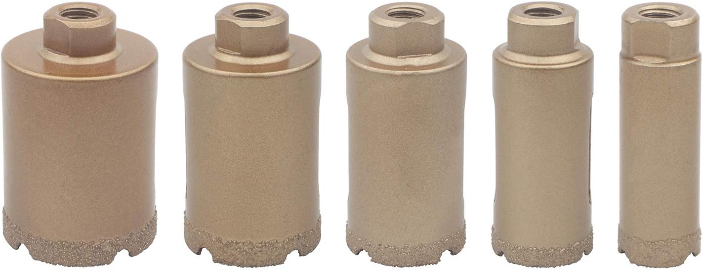 Rowiz 5PCS 20/25/30/35/40mm Hole Saws Set Brazing Hole Opener Marble Tile Glass Concrete Hole Puncher Set