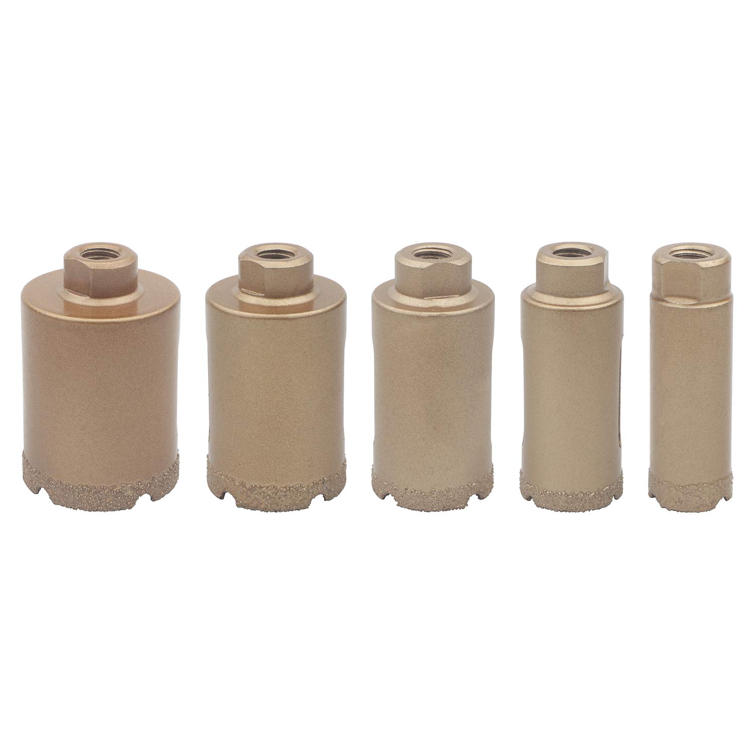 Rowiz 5PCS 20/25/30/35/40mm Hole Saws Set Brazing Hole Opener Marble Tile Glass Concrete Hole Puncher Set