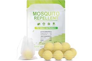 QUIVANTA 10 Pack Mosquito Repellent Outdoor Powerful Patio Mosquito Repellent Outdoor for Yard, Camping, Child&Pets Friendly