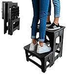 MavHubrix 2-Step Folding Stool Ladder,Non-Slip