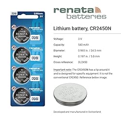 Renata CR2450N Batteries - 3V Lithium Coin Cell