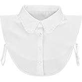 Matwsec Fake Collar White Dickey Collar for Women Detachable Faux Collar for Women Girls Blouse Half Shirts