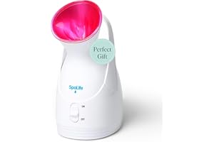 SpaLife Nano Ionic Facial Steamer - Face Steamer for Deep Facial Cleaning, Skin Hydration, and Pore Unclogging - Facial Humidifier for Skin Care - Portable and Professional Spa Facial Steamer
