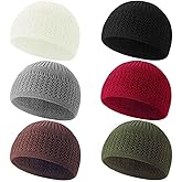 ZUYYON 6 Pcs Knit Kufi Hats for Men Women Muslim Stretchy Skull Caps Cotton Helmet Liner Breathable Crochet Beanie Hat