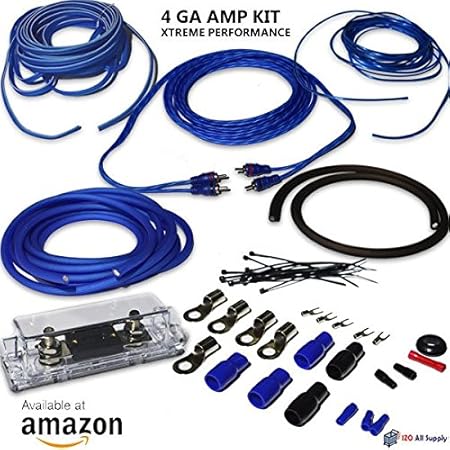 Amazon.com: 4 Gauge 3000W Car Amplifier Amp Kit Complete Wiring