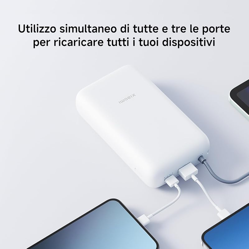 22.5W Power Bank 20000mAh (Integrated Cable) Dark Gray