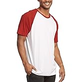 ToBeInStyle Men’s Three Quarter Sleeved Baseball Inspired Classic Shirt Tee