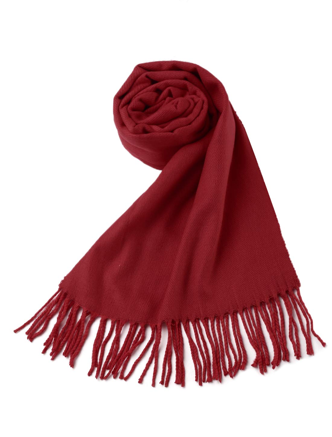 Allegra K Bufanda elegante con forma rectangular larga tejida cálida de invierno para mujer