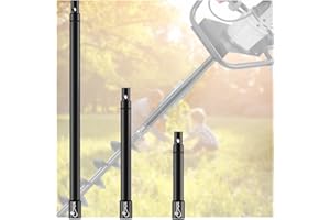New Earth Auger Drill Bit Extension Rod Set, 8''/12''/20'' Post Hole Digger Replacement Auger Bits Ice Bits Extension Set, Ap