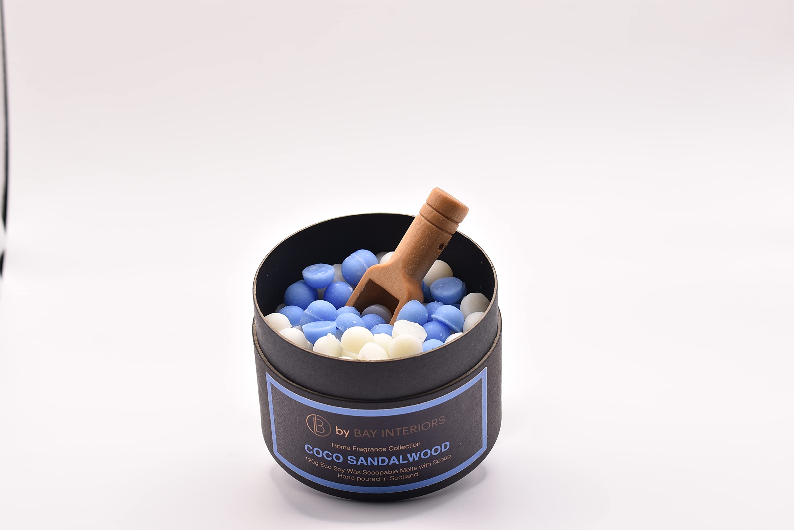 by Bay Interiors Eco Soy Wax Scoopable Melts Highly Scented Vegan No Plastic 120g (Coco Sandalwood)