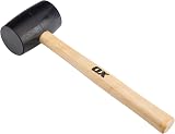 OX Tools 24 oz Trade Black Rubber Mallet Professional Heavy Duty view 1
