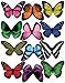 Cakeshop 12 x PRE-CUT Mixed Color Edible Butterfly Cake Toppers