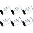 Miraclekoo D Size Battery Spacers for Sanyo Eneloop or Other AA Batteries,AA to D Size Battery Adapter D Battery Converter,6 Pack