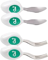 doddl Toddler Cutlery Set 2-Piece Fresh Green Twin Pack 12-24 Months view 1