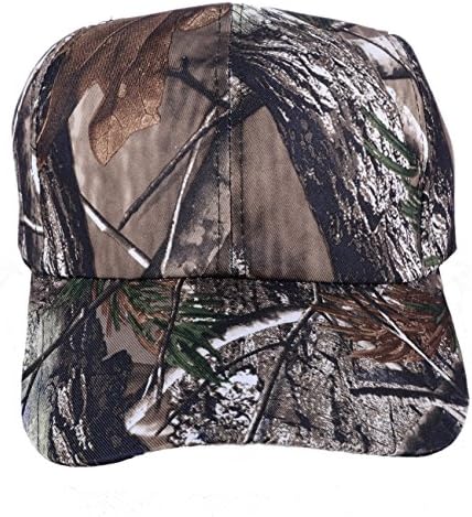 Camouflage Cap Adjustable Plastic Snap Closure Outdoor Cap